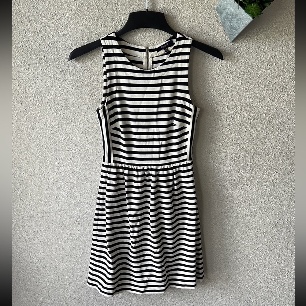 Madewell XXS White with Black Stripes Dress - Picture 7 of 9